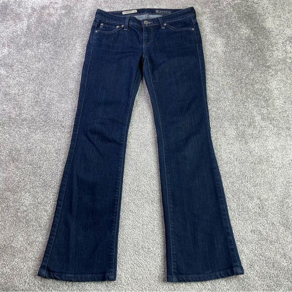 Ag Adriano Goldschmied Angelina Jeans Women’s 24 Blue Slim Bootcut Low Rise Dark - Picture 1 of 14